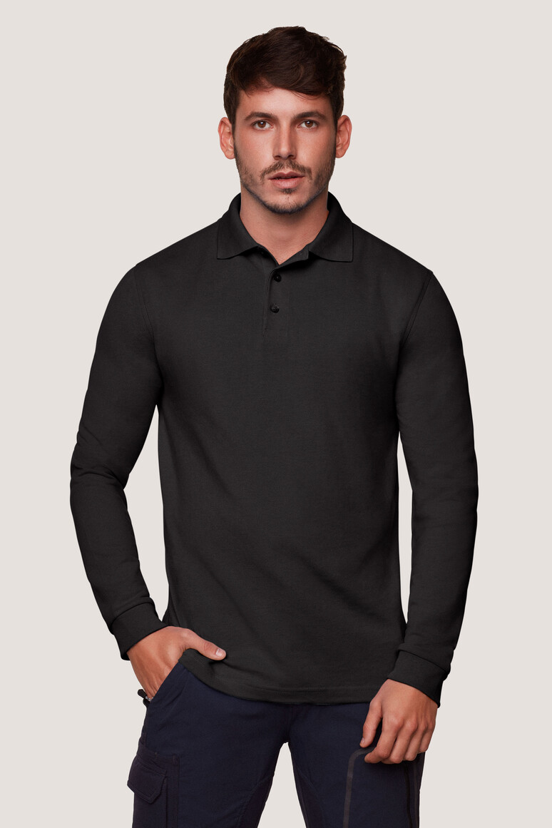 HAKRO Longsleeve-Poloshirt MIKRALINAR® Unisex Comfort Fit 