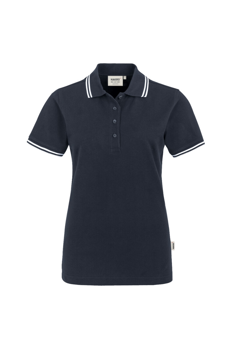 HAKRO Damen Poloshirt Twin-Stripe Damen Regular Fit 