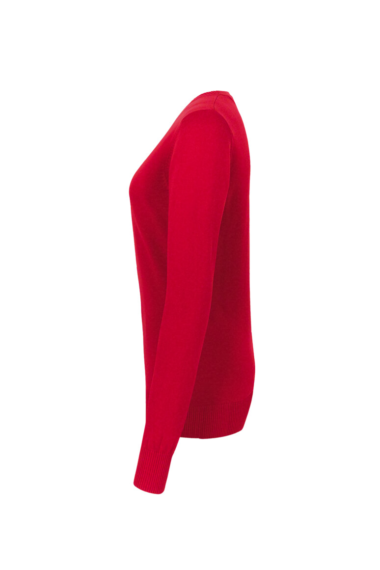 HAKRO Damen V-Pullover Premium-Baumwolle Damen Regular Fit