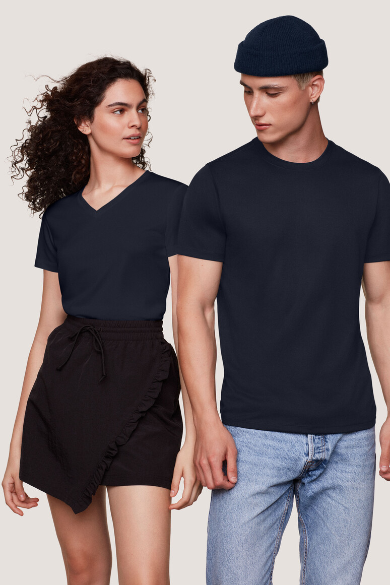 HAKRO Damen V-Shirt COOLMAX® Damen Regular Fit