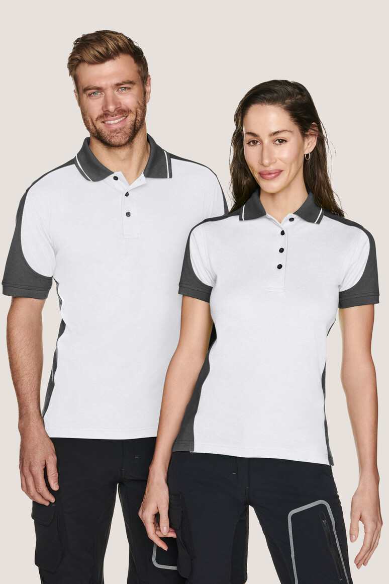 HAKRO Damen Poloshirt Contrast MIKRALINAR® Damen Regular Fit 