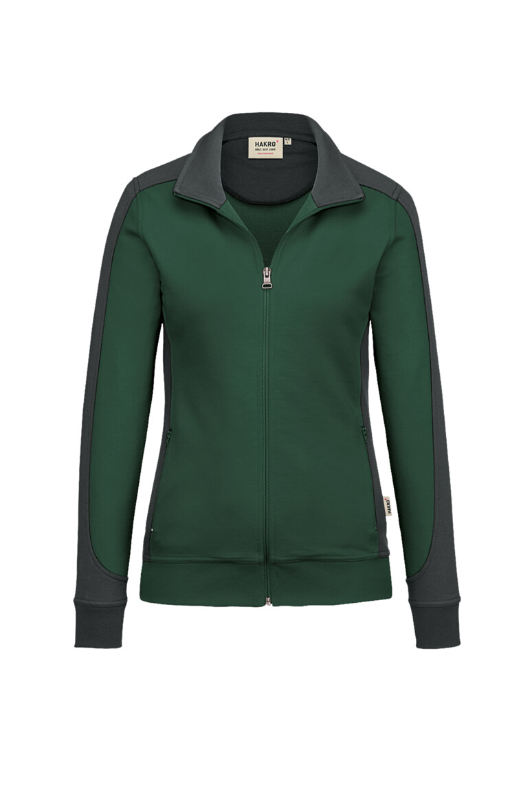 HAKRO Damen Sweatjacke Contrast MIKRALINAR® Damen Regular Fit 