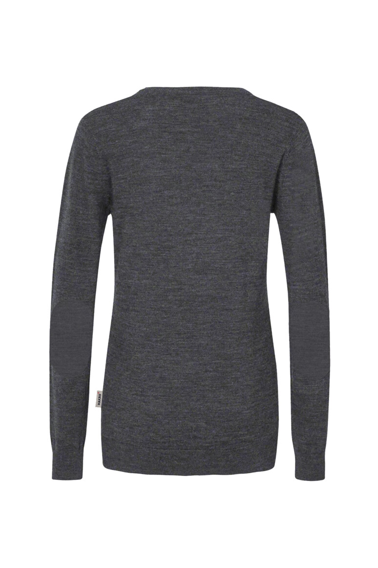 HAKRO Damen V-Pullover Merino-Wolle Damen Regular Fit 