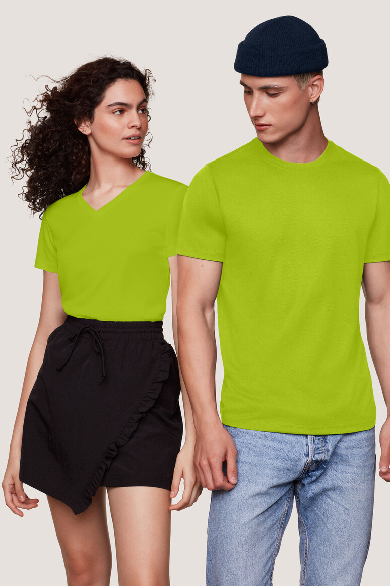 HAKRO Damen V-Shirt COOLMAX® Damen Regular Fit 