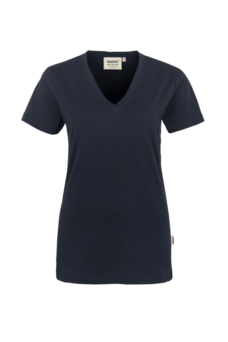 HAKRO Damen V-Shirt Classic Damen Regular Fit