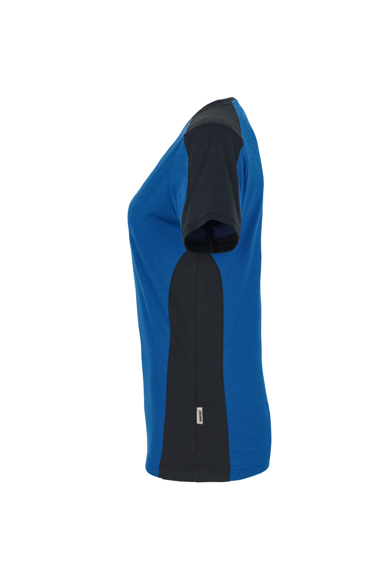 HAKRO Damen V-Shirt Contrast MIKRALINAR® Damen Regular Fit 