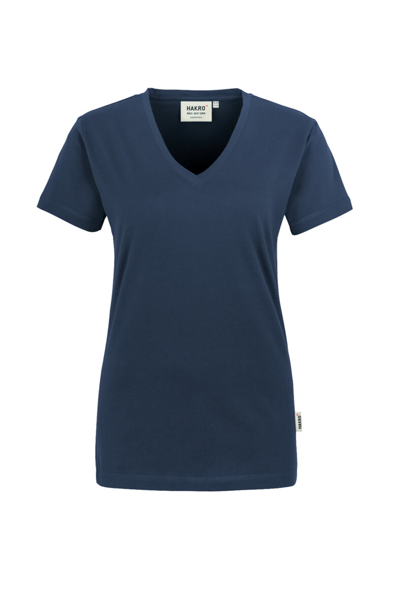 HAKRO Damen V-Shirt Classic Damen Regular Fit