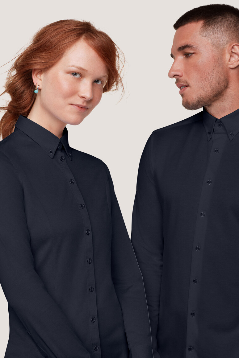 HAKRO Hemd Natural Stretch Regular Unisex Regular Fit