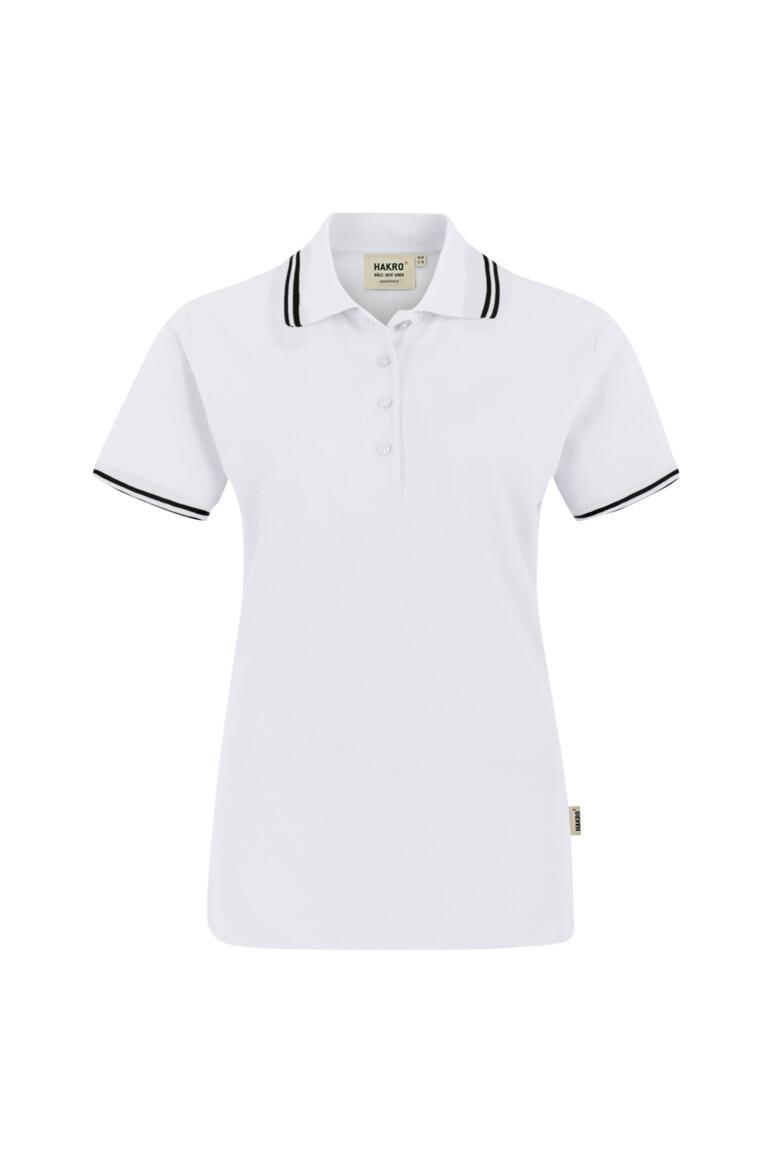 HAKRO Damen Poloshirt Twin-Stripe Damen Regular Fit 