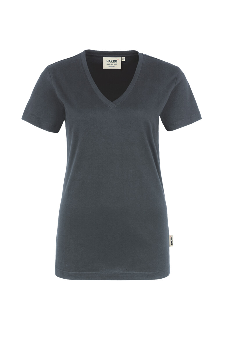 HAKRO Damen V-Shirt Classic Damen Regular Fit