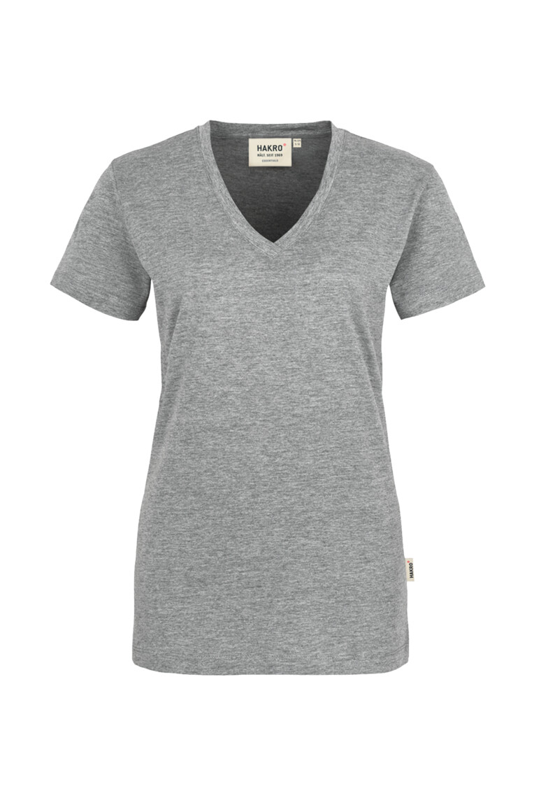 HAKRO Damen V-Shirt Classic Damen Regular Fit 