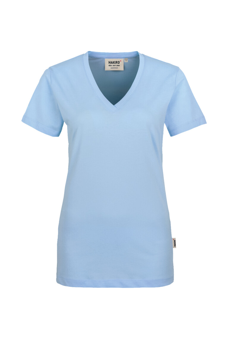 HAKRO Damen V-Shirt Classic Damen Regular Fit