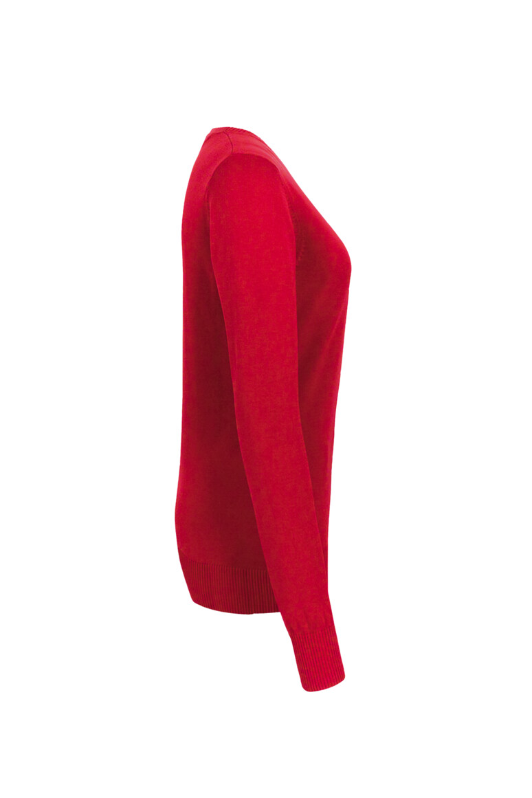 HAKRO Damen V-Pullover Premium-Baumwolle Damen Regular Fit