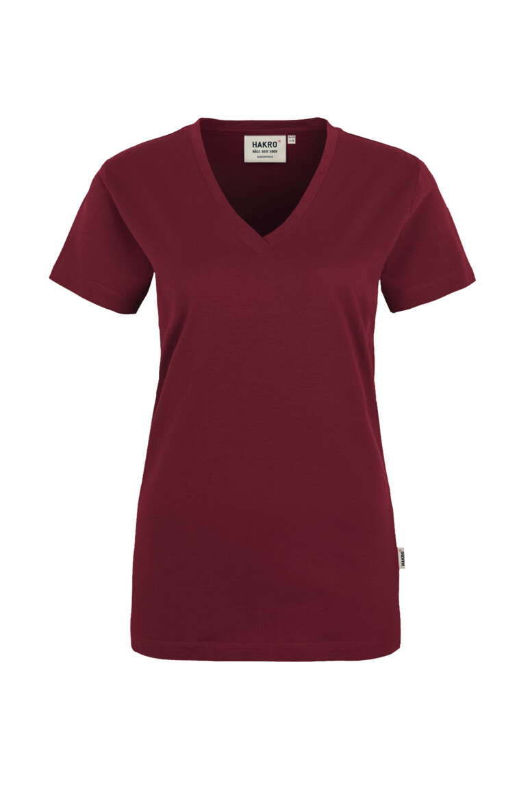 HAKRO Damen V-Shirt Classic Damen Regular Fit