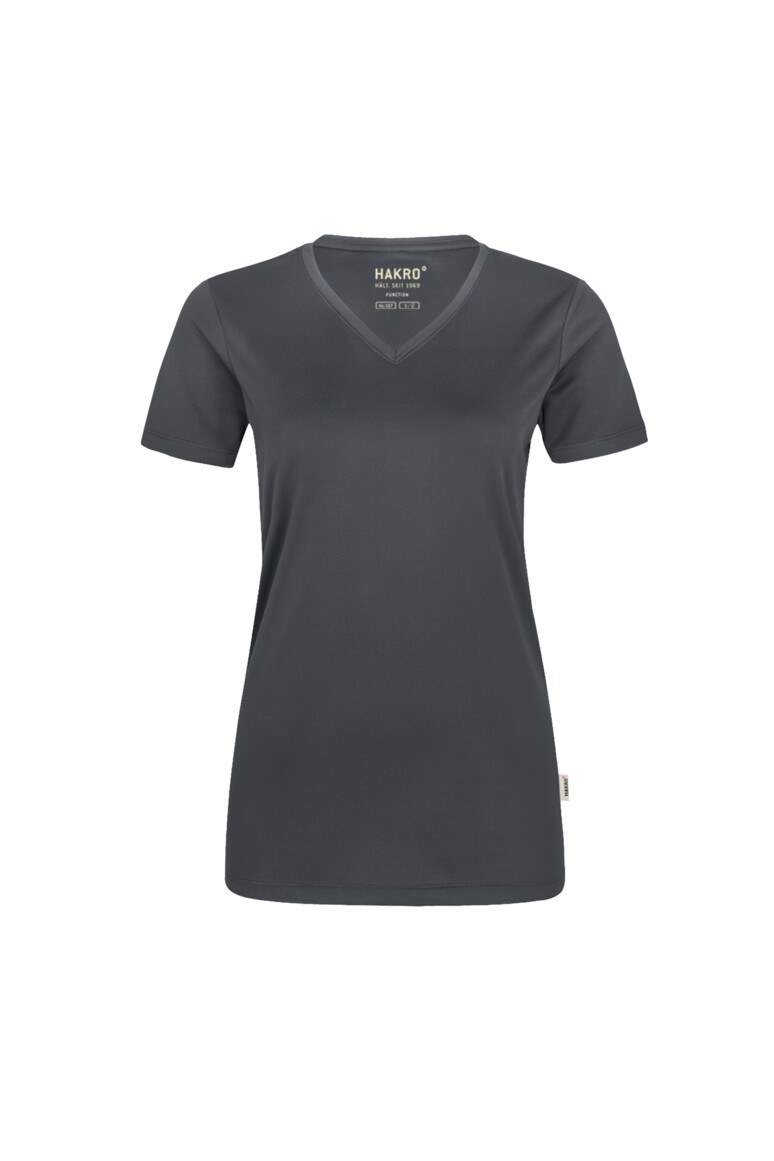 HAKRO Damen V-Shirt COOLMAX® Damen Regular Fit 