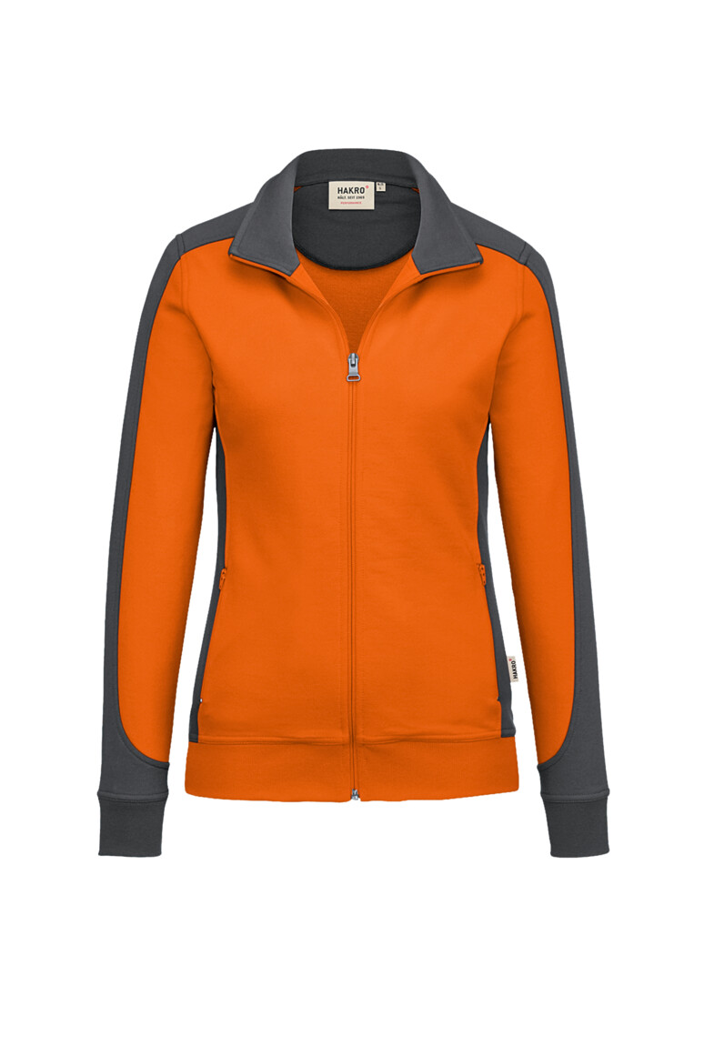 HAKRO Damen Sweatjacke Contrast MIKRALINAR® Damen Regular Fit 
