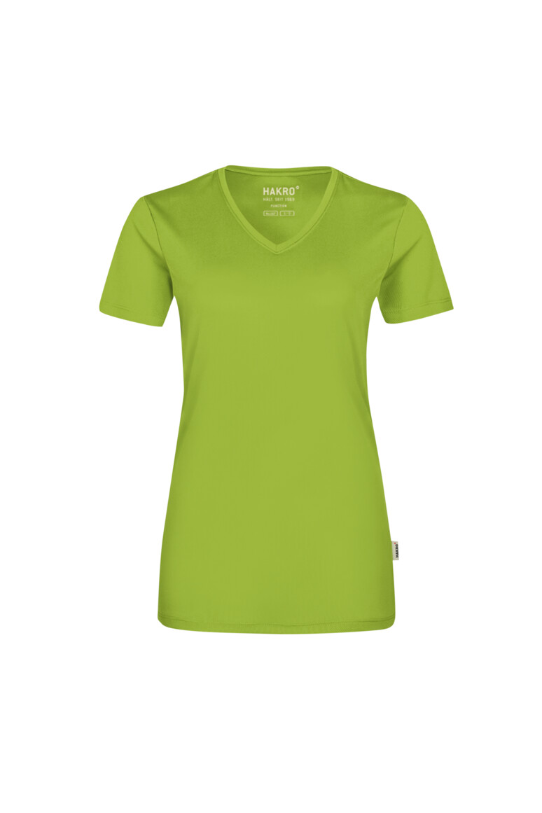 HAKRO Damen V-Shirt COOLMAX® Damen Regular Fit 