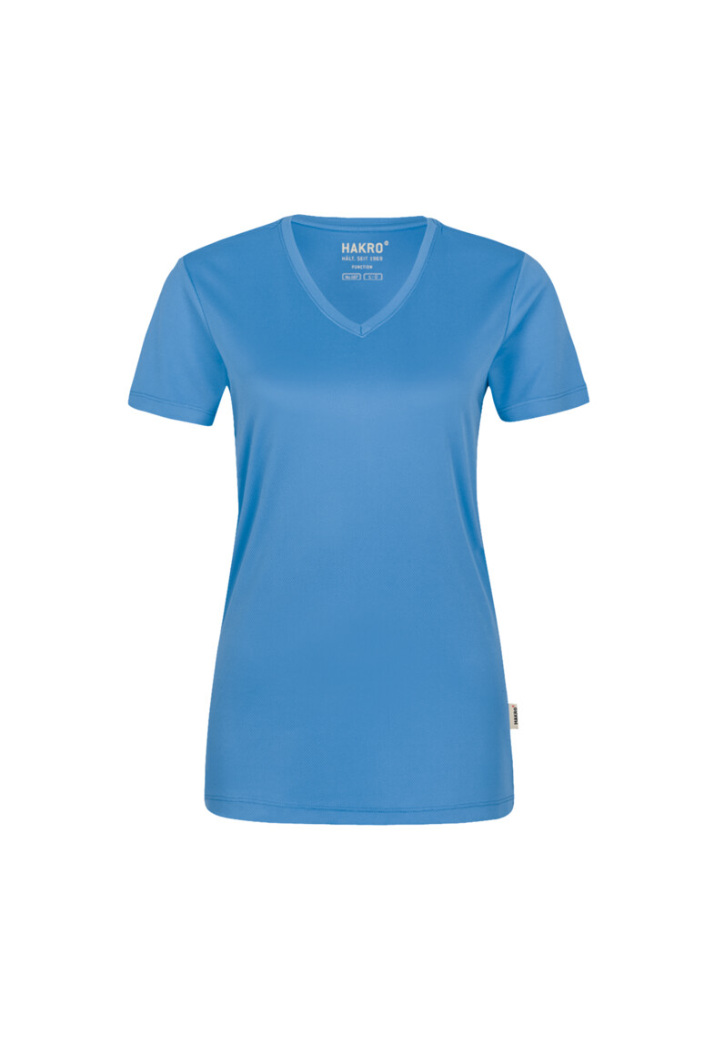 HAKRO Damen V-Shirt COOLMAX® Damen Regular Fit 