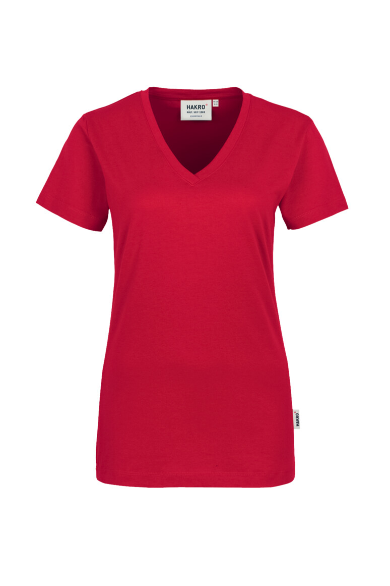HAKRO Damen V-Shirt Classic Damen Regular Fit