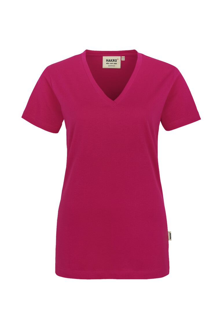 HAKRO Damen V-Shirt Classic Damen Regular Fit