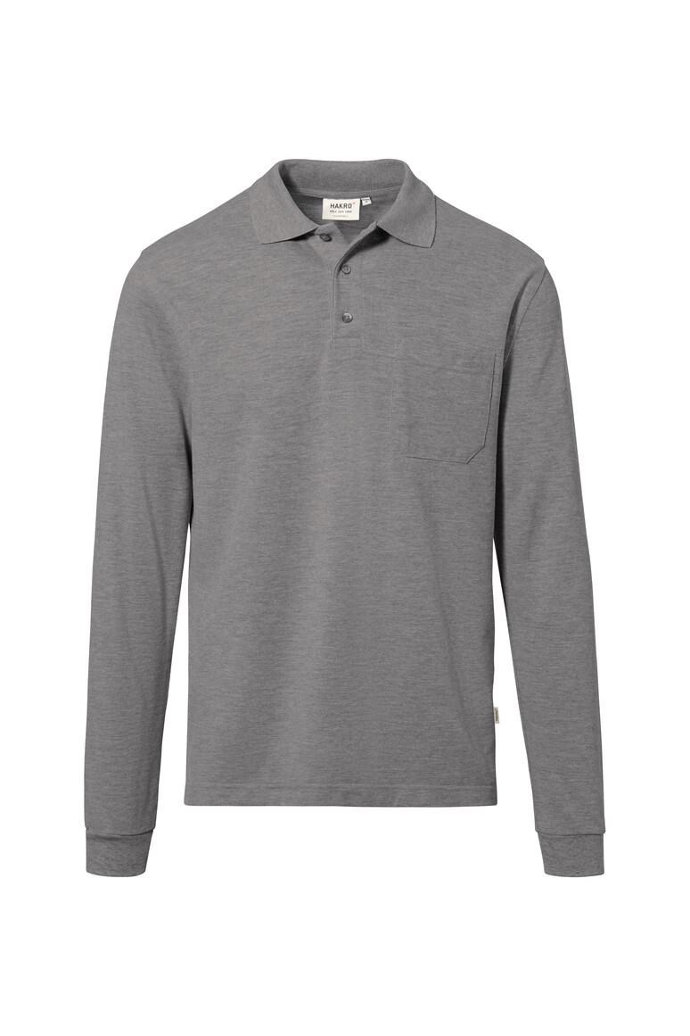 HAKRO Longsleeve-Pocket-Poloshirt Top Unisex Comfort Fit 