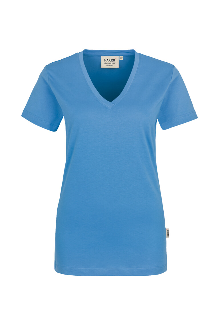 HAKRO Damen V-Shirt Classic Damen Regular Fit